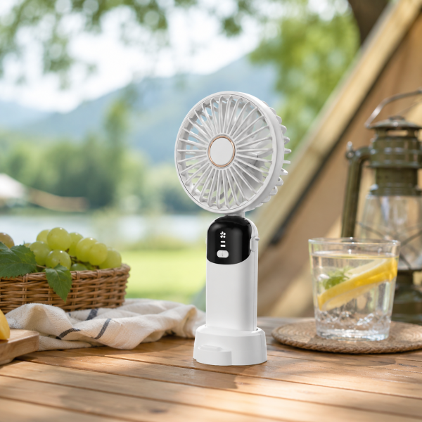 SP-5 Portable fans scene SP-5 Portable Mini Fan – 5-Speed Handheld & Foldable Desk Fan