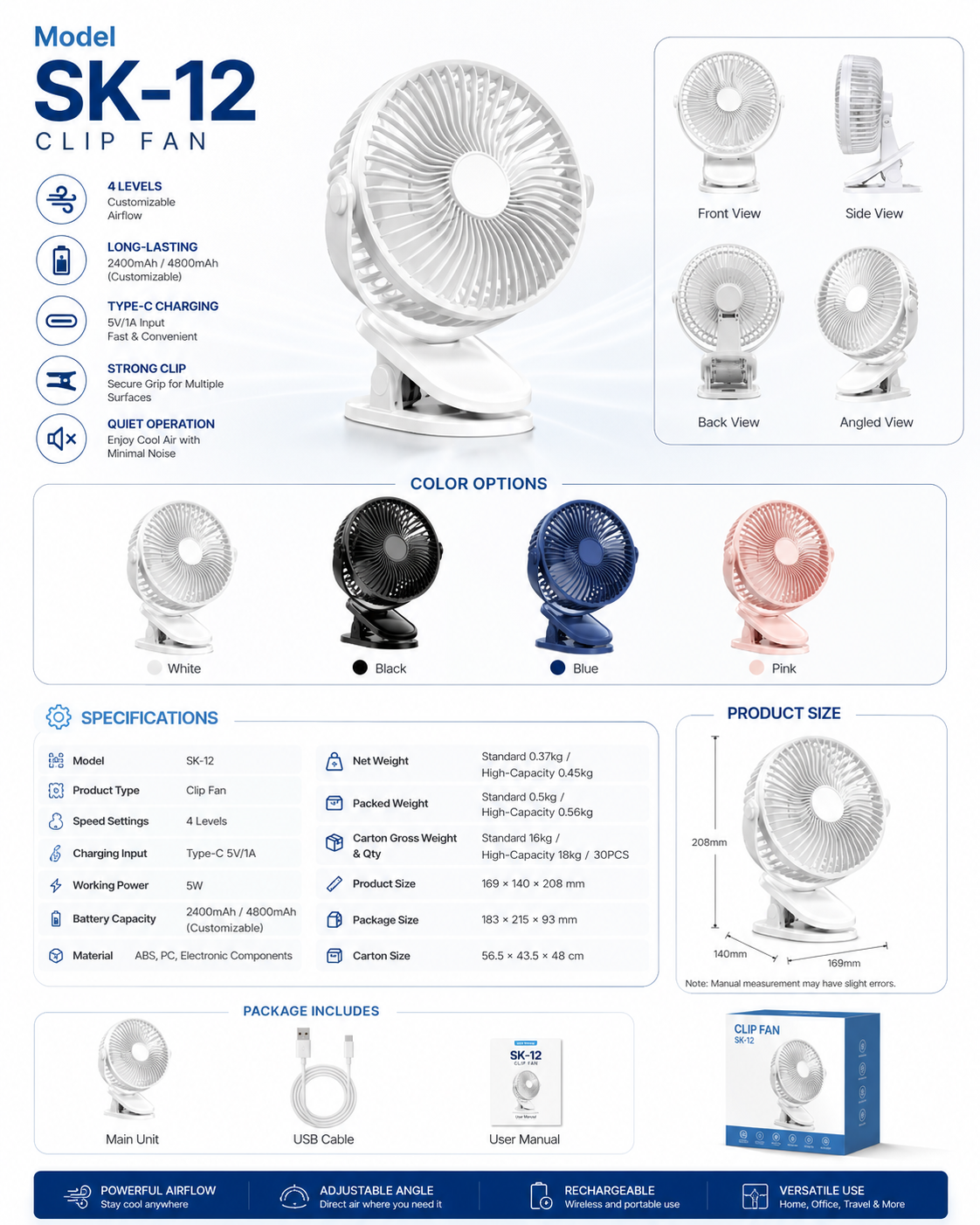 SK-12-DESK-FANS