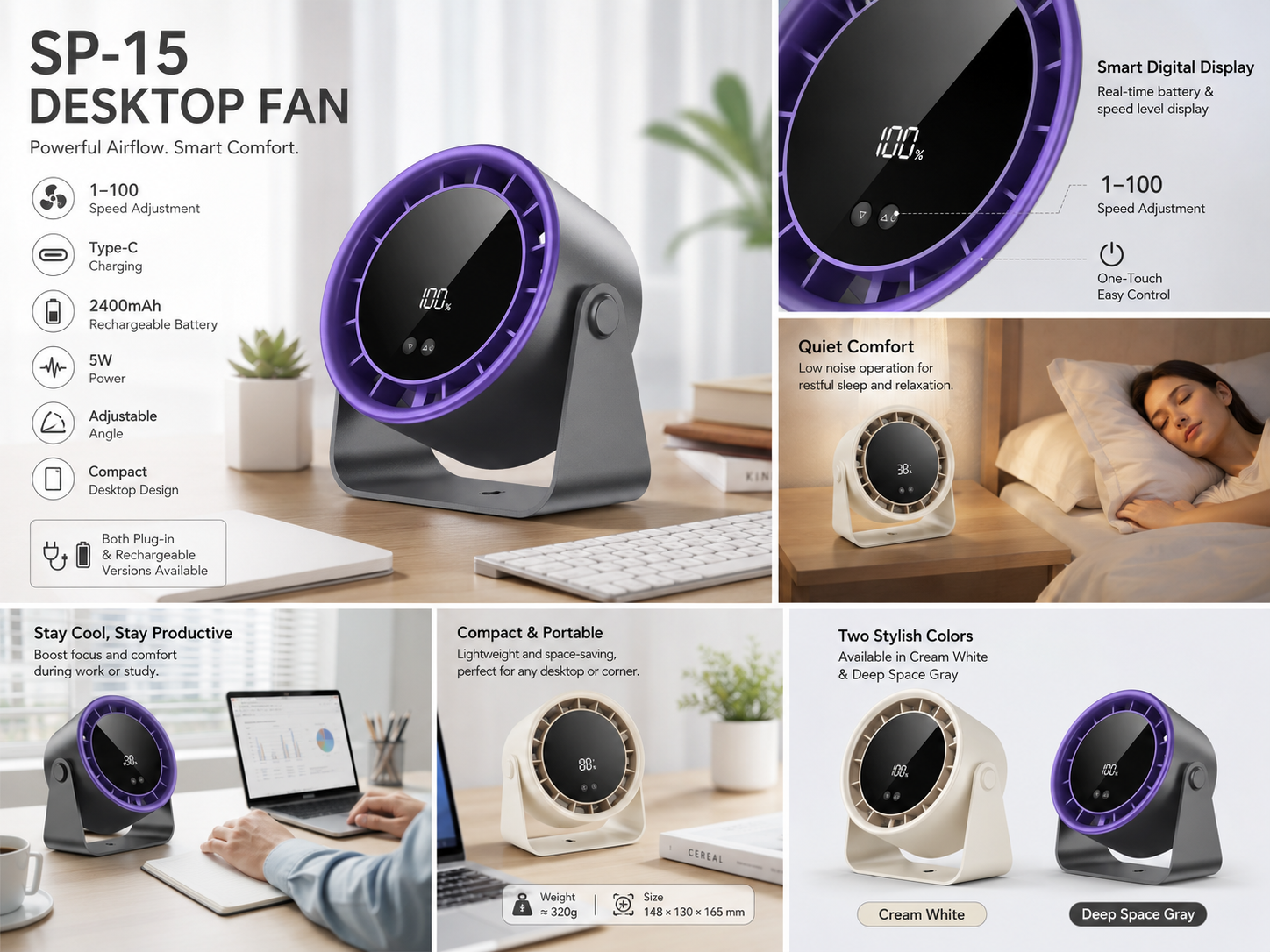 SP-15-DESK-FANS